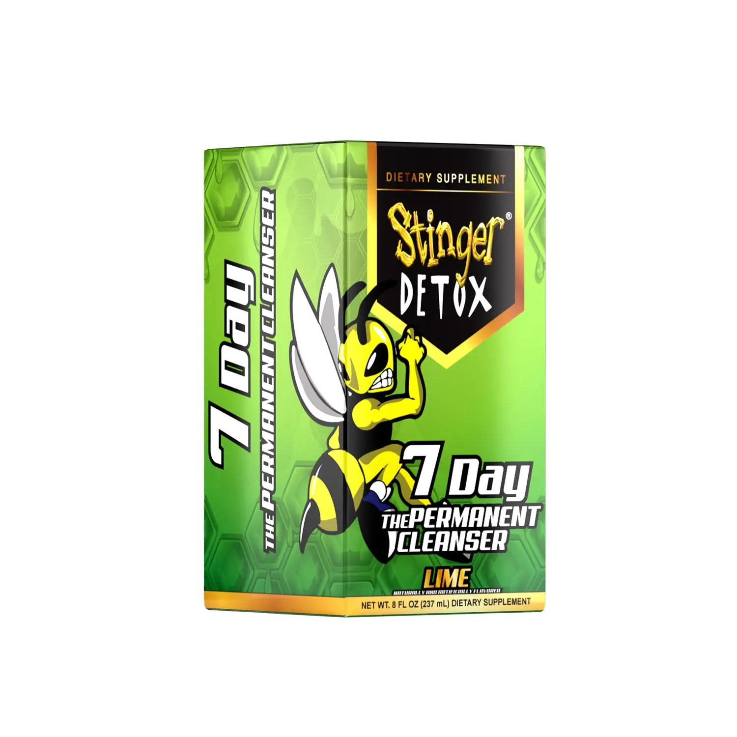 7-Day Permanent Cleanser Detox Drink - Lime - 8 OZ - Dietary Supplement
