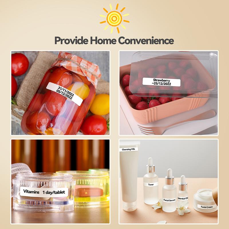 Portable mini label maker, portable wireless printer, thermal label printer. Can print name labels, item labels, and can labels, making it a perfect Valentine's Day gift.