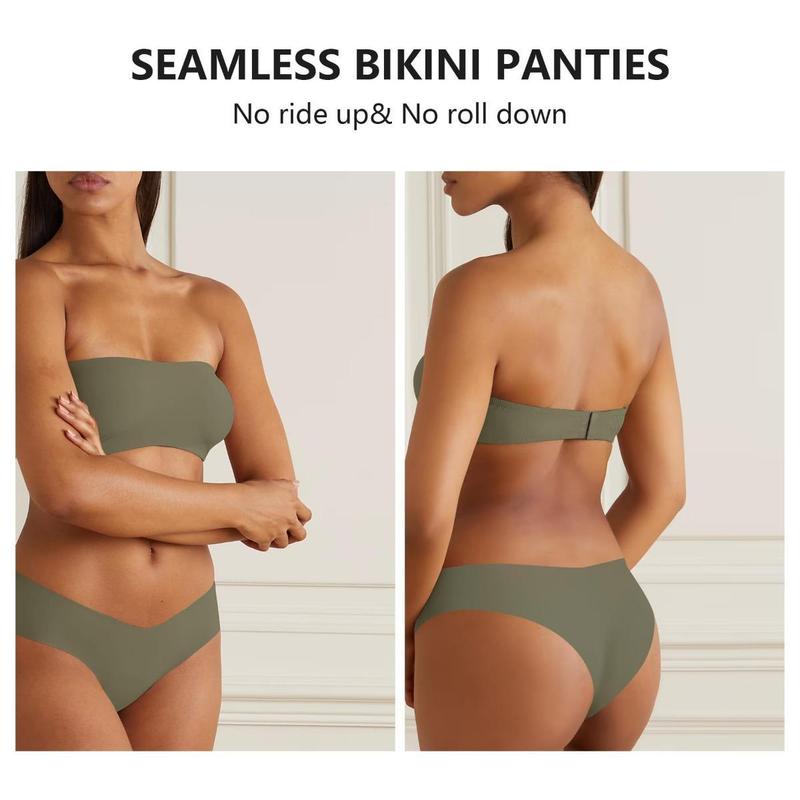 7 Pack Seamless Underwear for Women Sexy No Show Bikini Panties Invisible Briefs V-shaped Breathable Hipster Cheeky Nylon Casual Underwear S-XL Cotton Womenswear Comfortable 7 Pack Seamless Underwear for Women Sexy No Show Bikini Panties Invisible Briefs V-shaped Breathable Hipster Cheeky Nylon Casual Underwear S-XL Cotton Womenswear Comfortable
