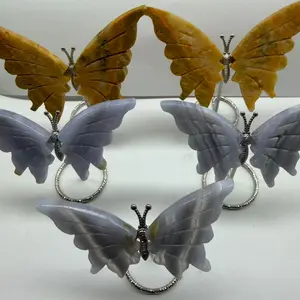 Blue lace agate wings, bumblebee wings, various crystal wings, live stream link