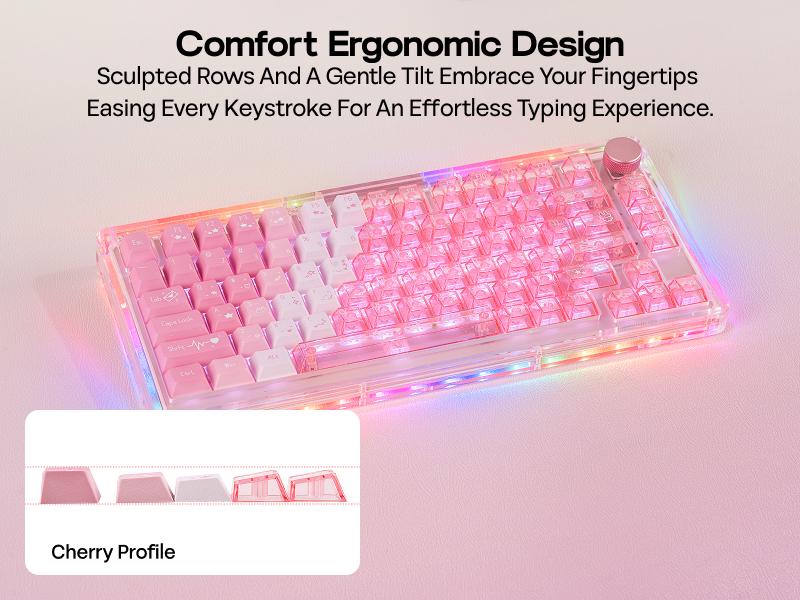 EPOMAKER DuoChrome Keycaps Set, 150 Keys, Cherry Profile, Shine Through, PBT+PC, Dye-sub, 65%/75%/TKL/96%/Full Size, Custom Keyboard Keycaps Set for Mechanical Gaming Keyboard