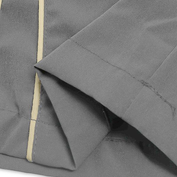 Men's Loose Fit Gray Sweatpants with Side Stripes Gold Accents Comfortable Design Sports Casual Style Bottoms for Gym Wear - High Waisted Athletic