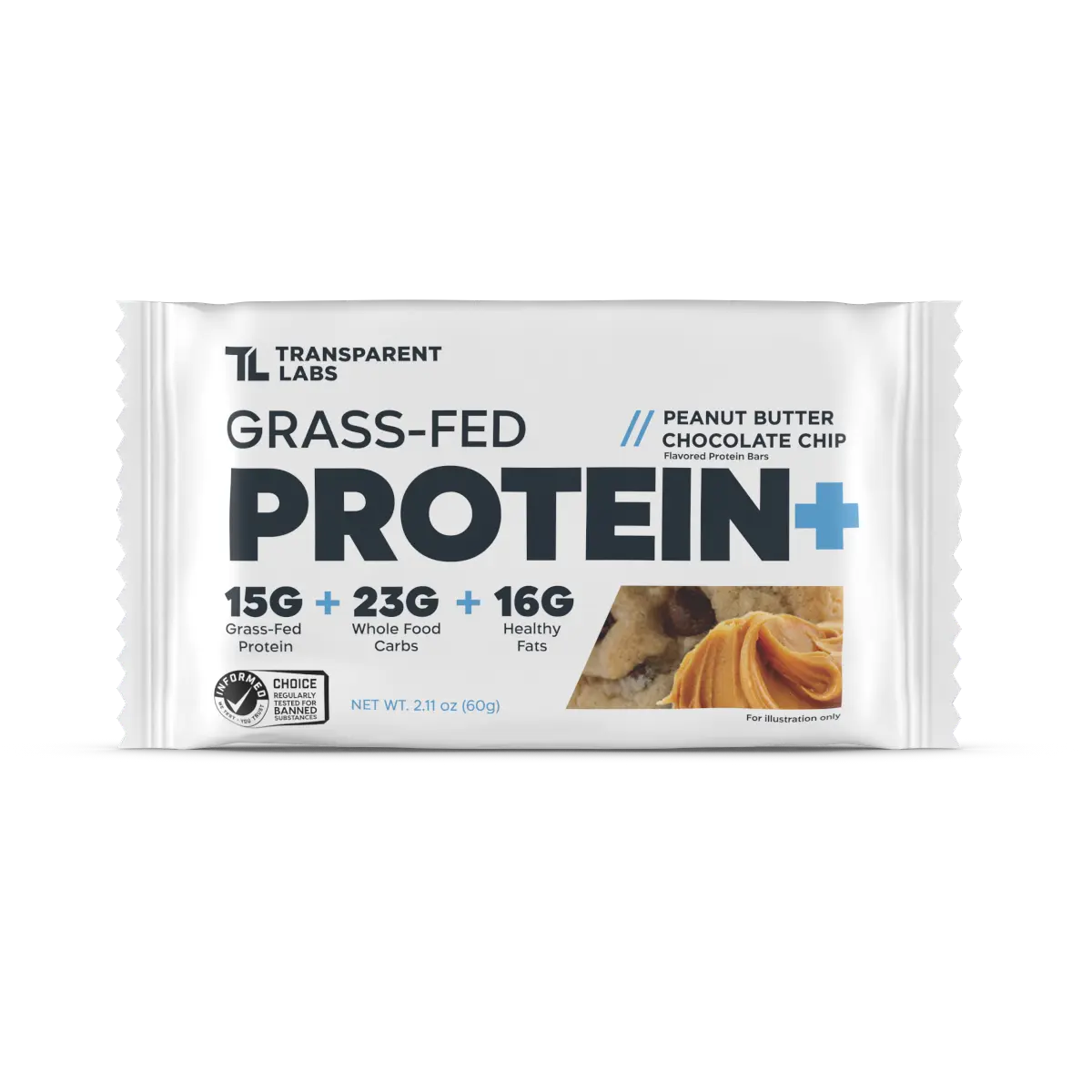Transparent Labs Grass-Fed Protein+ Bars - 12 Count, 15g High Protein Treats - Clean, Whole Food Nutrition Bar with No Artificial Ingredients - On-The-Go Breakfast or Post-Workout Snack