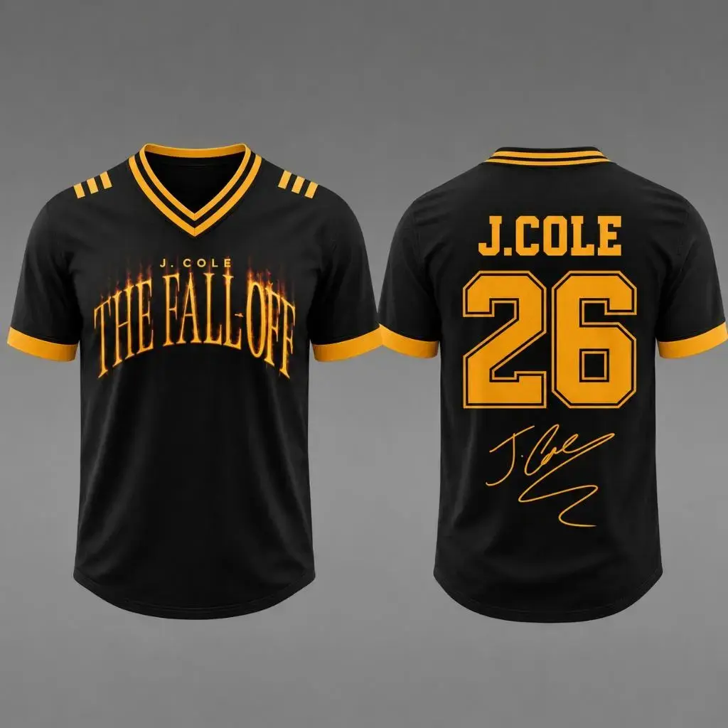 J. Cole The Fall-Off Tour 2026 Football Jersey, Disc 29, Disc 39 Hip-Hop Shirt, JCole World Music Fan Merch Shirt, Gifts Fan