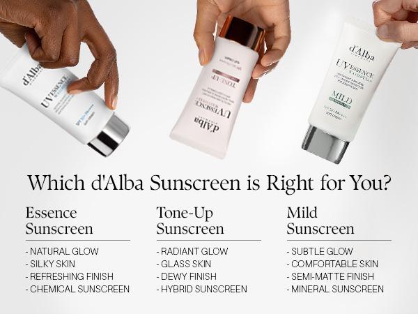 [OFFICIAL d'Alba] [3 Bottles Set] White Truffle Waterfull Tone Up Sunscreen Serum (Total 5.07 fl oz)