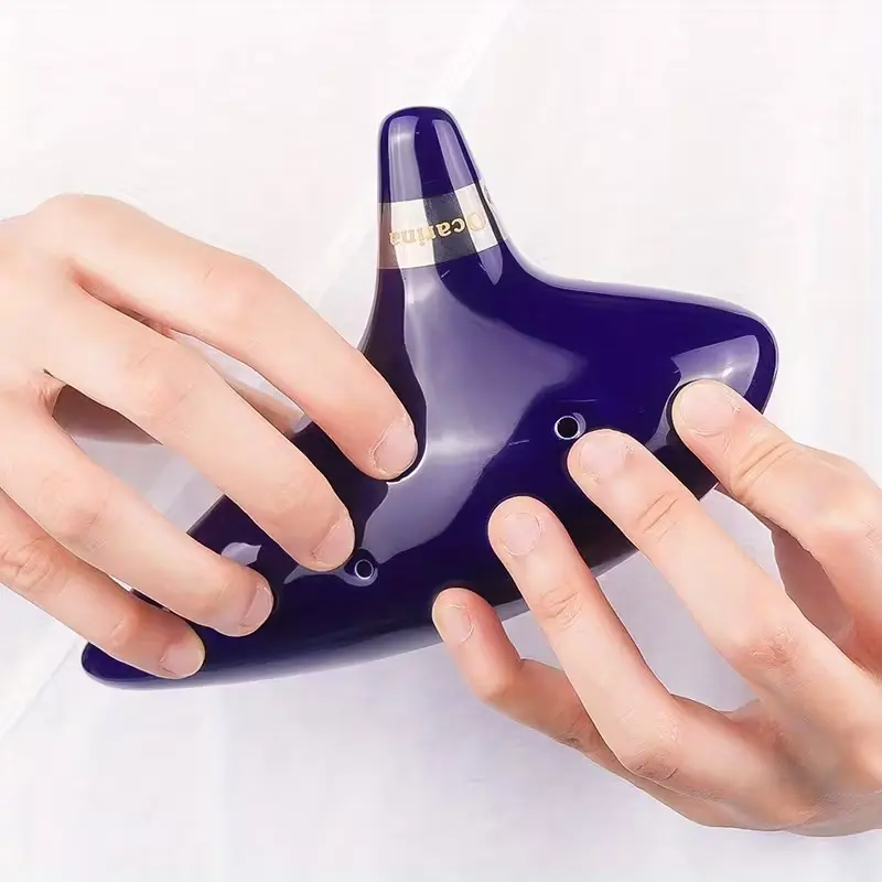 Ff Bonfires 12 Hole Ocarina Ceramic Ocarina Flute, Wind Instruments, Music Instrument Share, High-Quality Musical Instrument, Perfect Gift Choice, Shareable, Ceramic Material