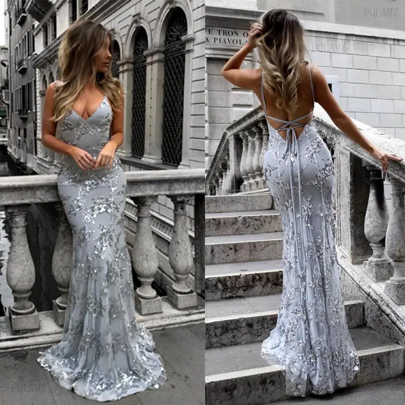 Women's 2026 New Chic Euro-American Formal Sleeveless Dress - Elegant V-Neck, Braced Backless, Sequined, Lace-Up, Floral Design, Professional Workwear, Plus Size & Regular Fit, XXL