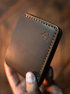 Men's Leather Wallet Handmade Hand Stitched Hand Waxed Burnished Edges Best Anniversary Gift Valentines Gift Birthday Gift