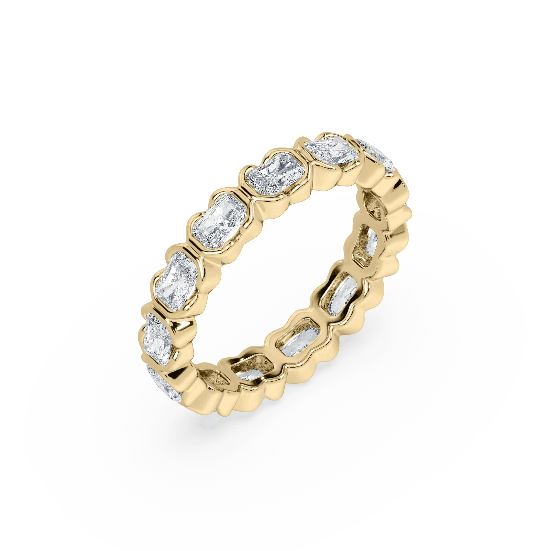 Muse East West Lab Grown Radiant Diamond Eternity Band