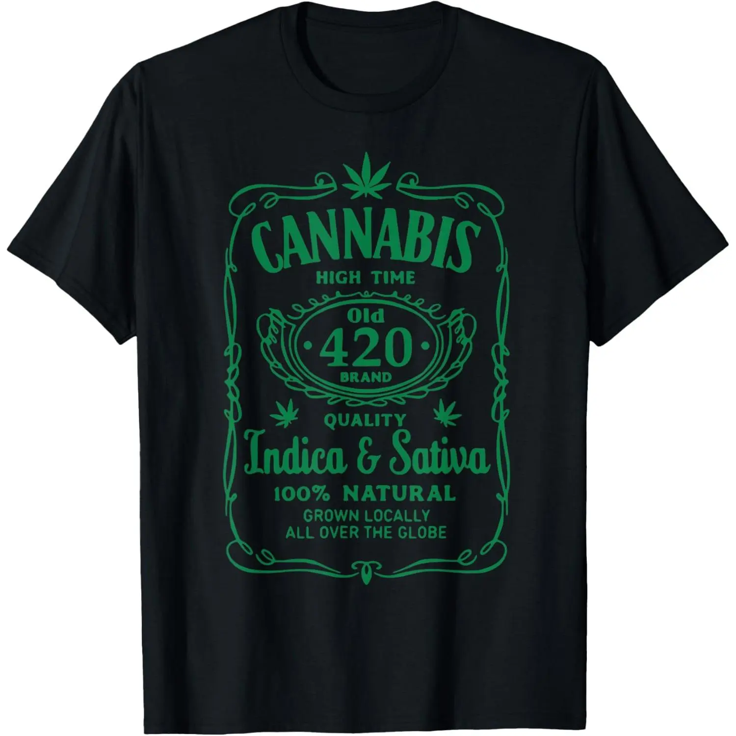 Cannabis High Time Old 420 Weed Tee T-Shirt