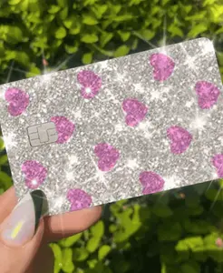 ExotixCard ultra bling reflective card skin back information