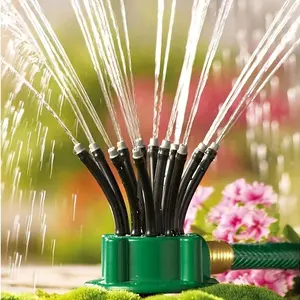 Garden sprinkler - 360-degree automatic multi-head flower watering sprinkler, gardening and landscaping irrigation tool, flower spray head