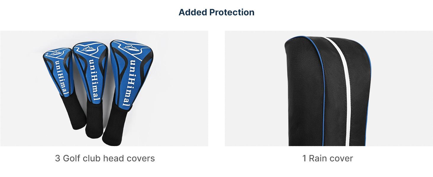 UNIHIMAL Complete 9-Piece Golf Club Set for Men, Right Hand, Includes Stand Bag