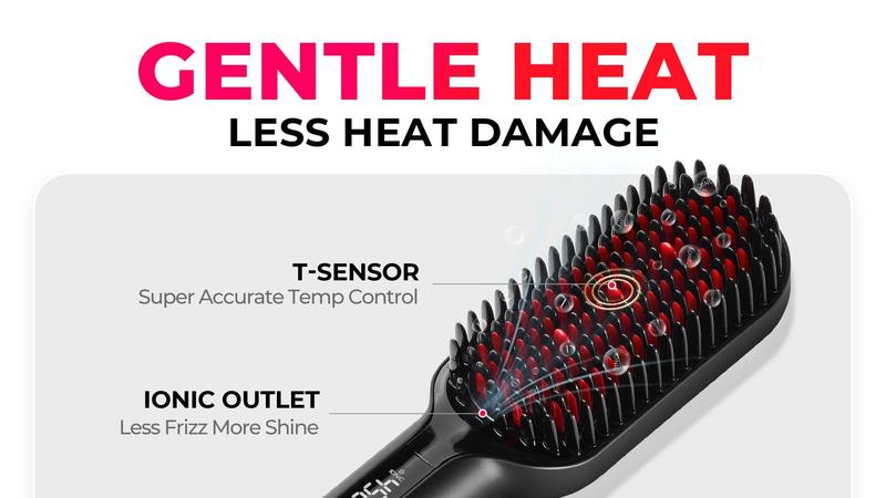 TYMO IONIC PLUS 2X PLUS hair straightener brush with 16 temps settings for all hair types Styling TYMO IONIC PLUS 2X PLUS hair straightener brush with 16 temps settings for all hair types Styling