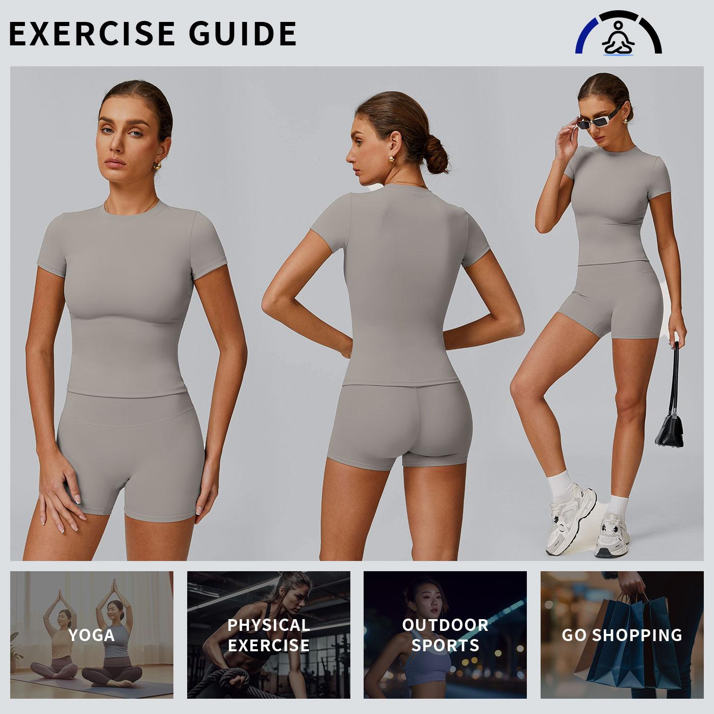 Tenwolf 2-Piece Boat Neck Open-Back Workout Set, Shaping Support, Breathable Quick-Dry, Yoga, Gym, Athletic Women’s Backless Tank Top Set, Sports Fitness Wear with Tummy Control Sweat Suit