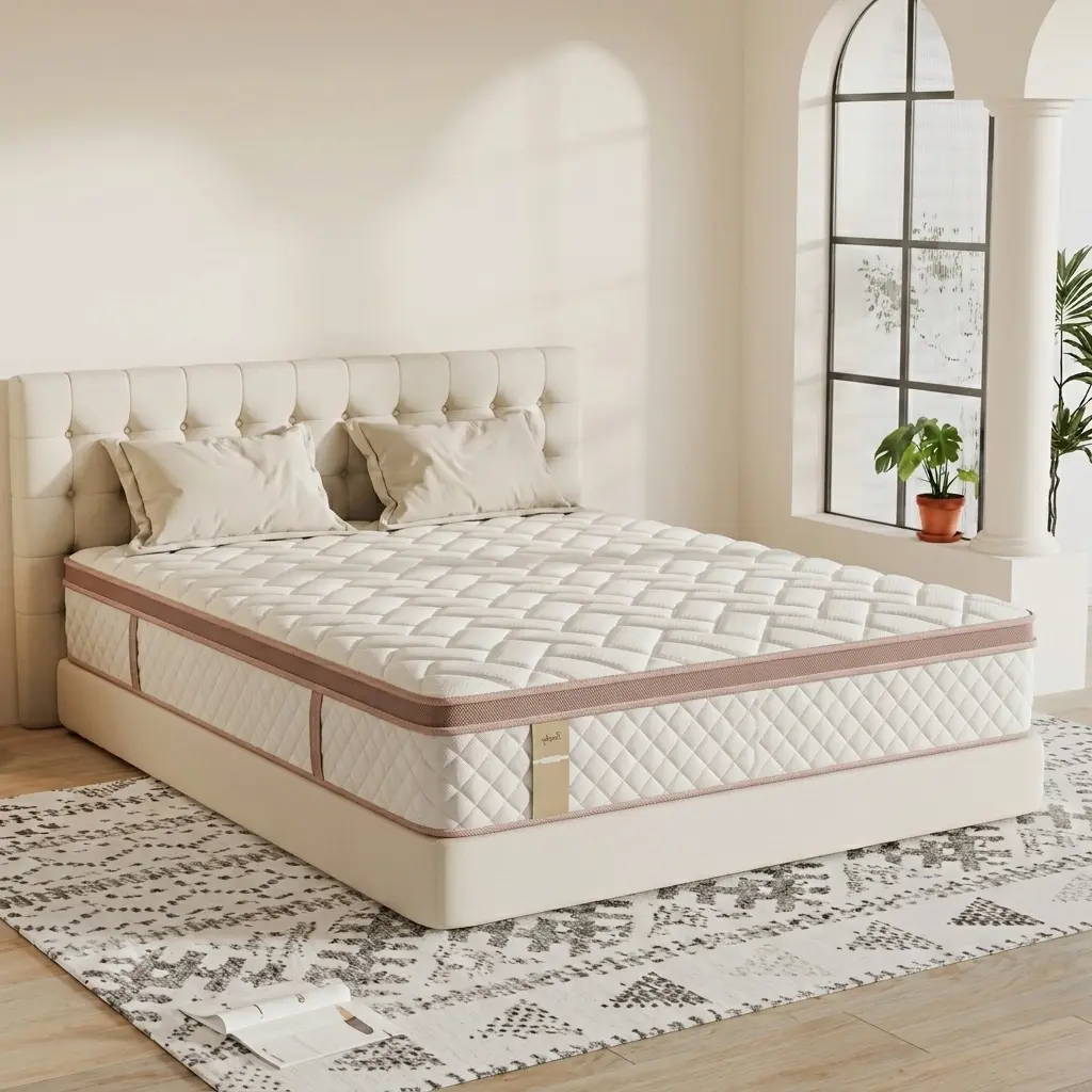 Full Size & Queen Size Cooling Spring Hybrid Mattress, Medium Firm, 800 Individually Wrapped Pocket Coils, Gel Foam Top, Motion Isolation, No-Disturbance Design for Couples, Cooling Mattress