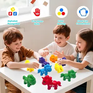 Unicorn Alphabet Learning Toys for Toddlers 1-5 | Montessori ABC Matching Game | Preschool Educational Toys for Kids | Letter Recognition & Fine Motor Skills Development | Montessori Toys for 2+ Year Olds | Toddler Learning Activities interactive summervi