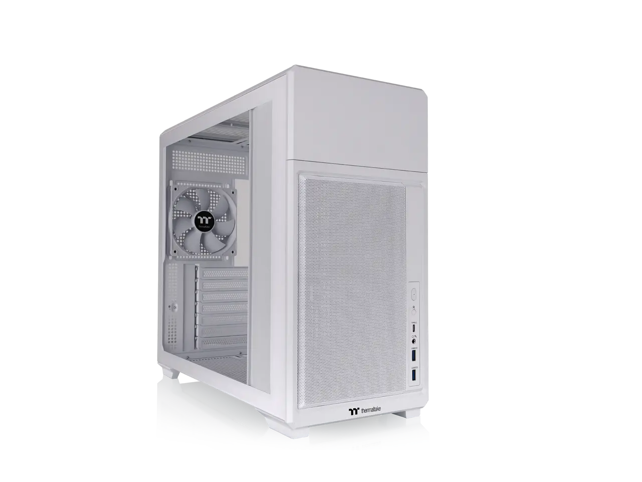 Thermaltake TR300; Mid Tower; 1x120mm PWM Fan Included; ATX/mATX/mITX Support; 360mm Radiator Support; 410mm GPU Clearance; 260mm PSU Clearance; 165mm Air Cooler Clearance; Snow; CA-11M-00M6WN-00