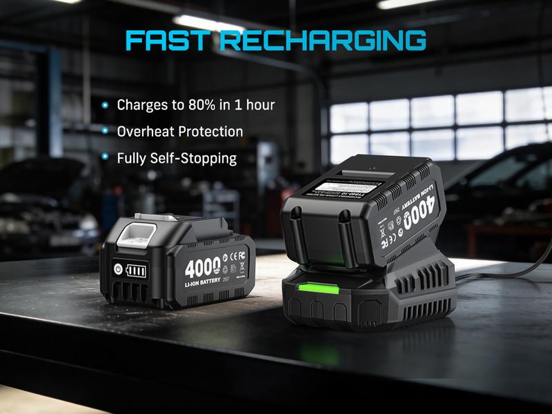 SEESII Cordless Brushless Impact Wrench WH860 Ultra 1300Nm High Torque 2x 21V 4.0Ah Li-ion Batteries 3-Speed Gear LED Light Full Accessories Kit for Agricultural Machinery Trucks Car Repair Home Use