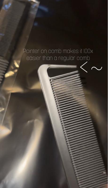 Professional Rat Tail Comb - Easier to Use with Pointer for Enhanced Performance