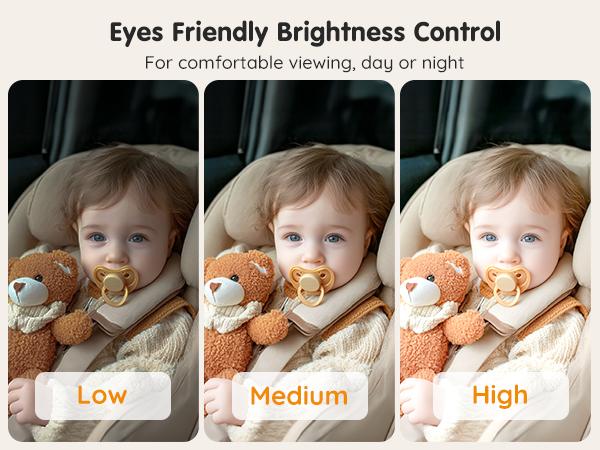 Babyvue BV3PRO 7.2" Dual Car Camera Baby Monitor, 1080P HD Split Screen, IR Night Vision, Double Car Camera for 2 Baby, Easy Setup for Carseat, Perfect for Family Travel, Pet Friendly