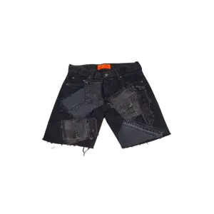 Black Denim Shorts