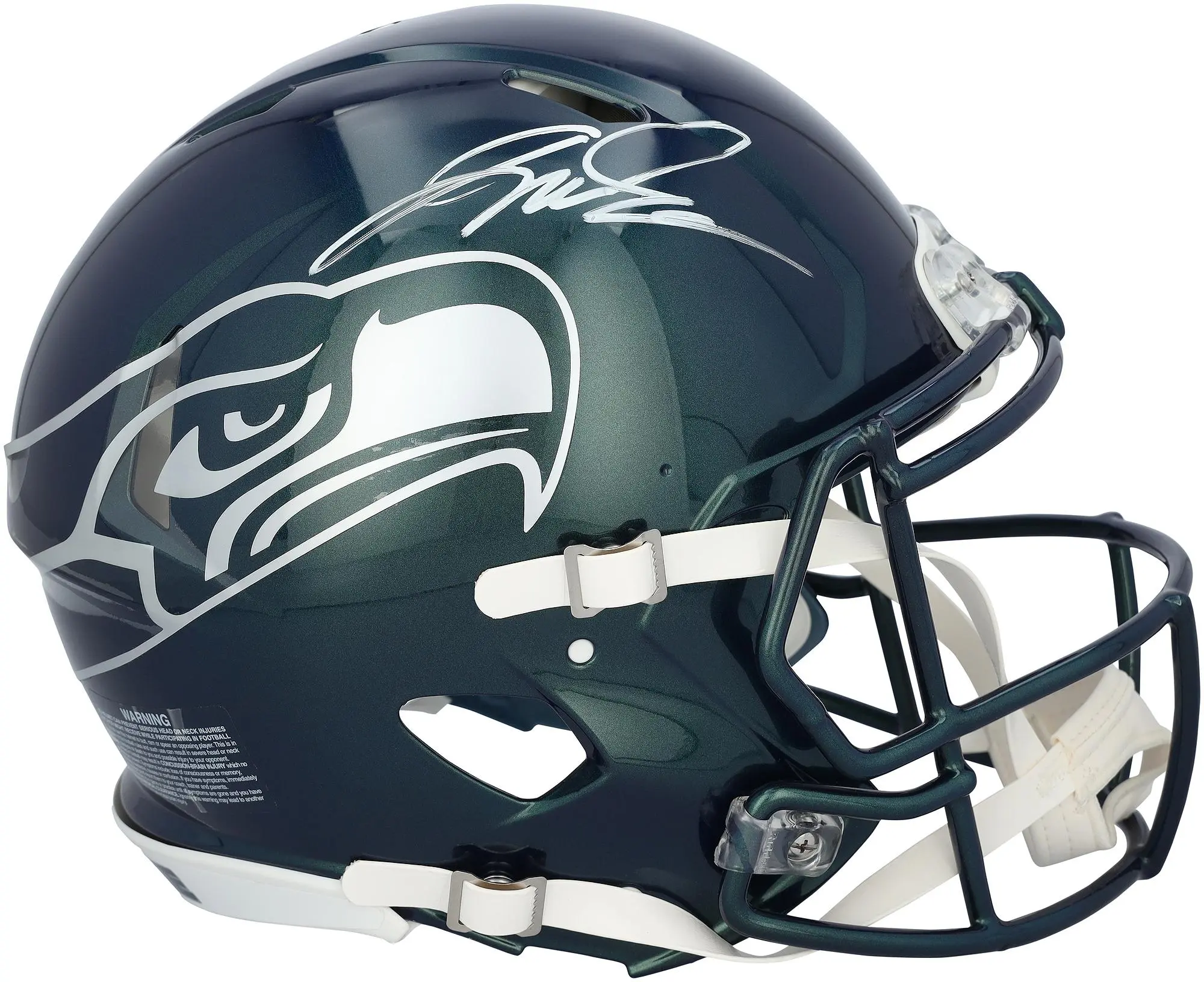 Jalen Milroe Seattle Seahawks Autographed Riddell Rivalry Speed Authentic Helmet - Fanatics Authentic Certified
