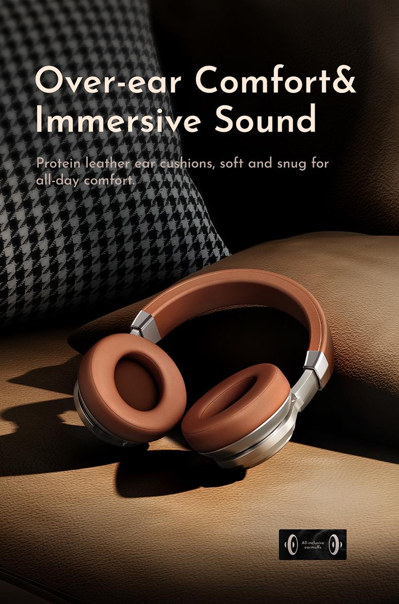 Picun P28X Wireless Bluetooth Earbud Headset, Over-ear, Bluetooth 5.3, 24H Playback, EQ Mode, Microphone, Foldable, Electronic Audio, for Travel & Gaming Audio Electronic Headphone