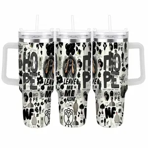 Hope Aesthetic Motivational Car Tumbler (40oz/30oz/20oz) Trendy Typography Art - Inspirational Gift for Best Friend, Positive Emotional Expression Stainless Steel Cup