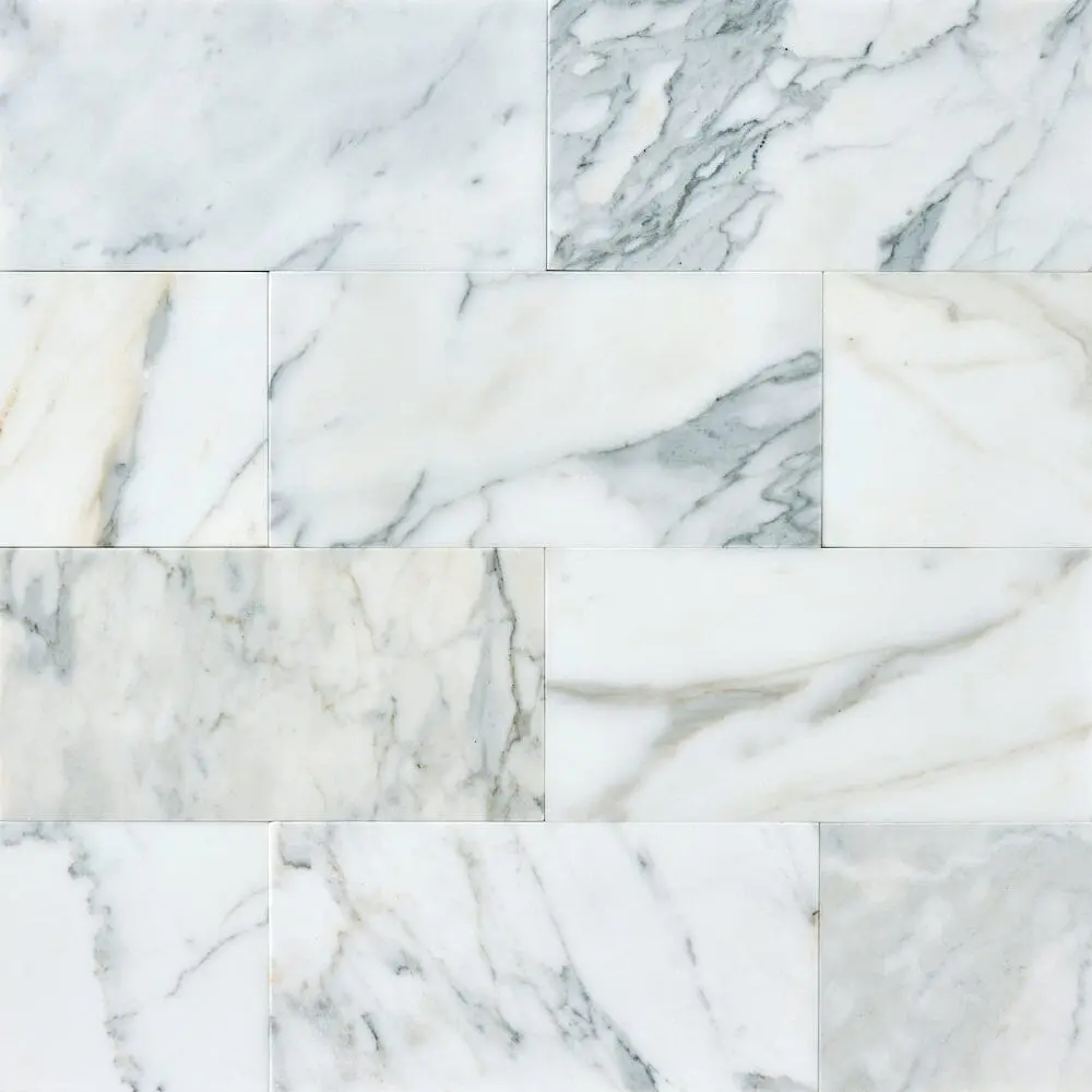 Calacatta Gold  6x12 Polished/Honed Marble Tile