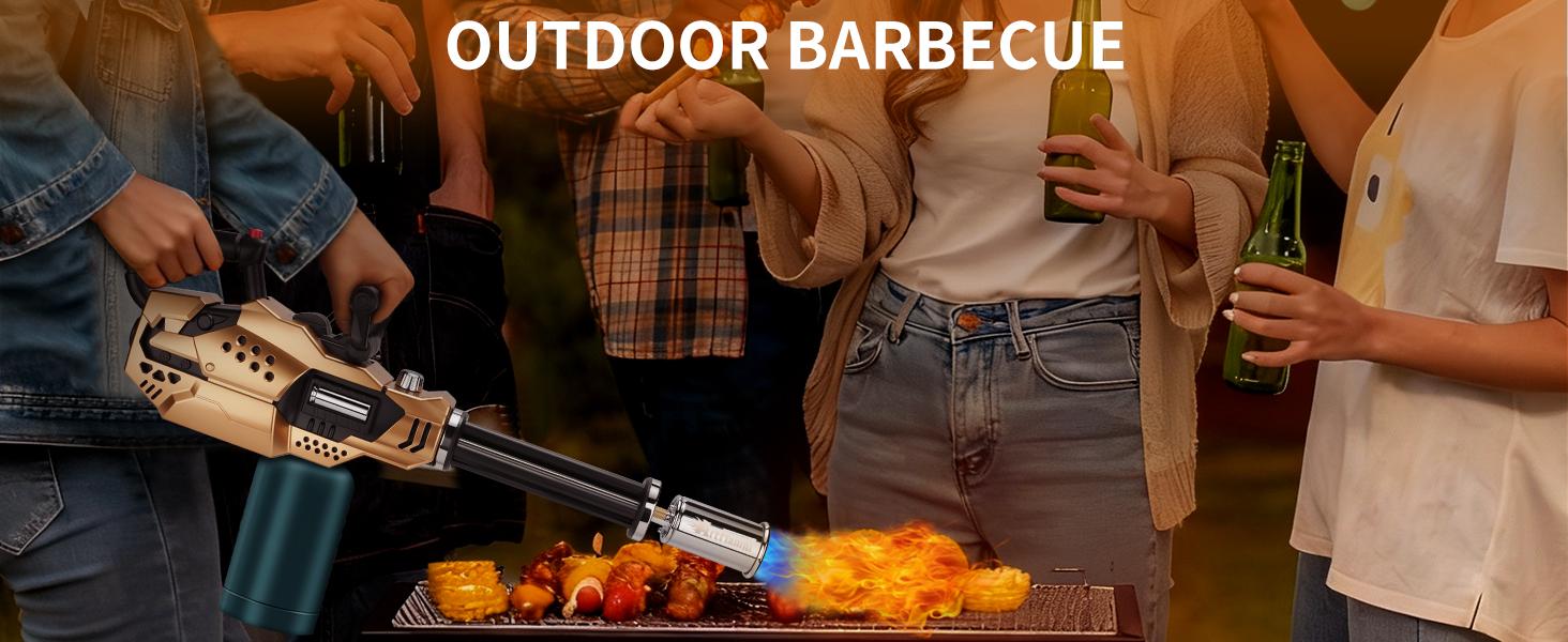 ARTFLAMM Powerful Propane Torch , Kitchen Blow Torch Gun with Adjustable Flame, Detachable Cooking Torch for Searing Steak, Camping, BBQ, Welding (Tank Not Included)