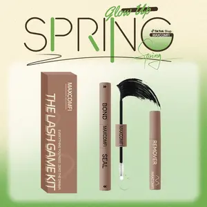 Maxcomfi Lash Bond Seal Remover | 3-IN-1 POWER DUO | Strong Hold, Waterproof & Remover-Safe for Flawless Lashes| Lash Bond Seal Remover for Lash Clusters | Latex-Free Waterproof Long-Lasting for Sensitive Eyes Pool-proof Rainy Day Proof