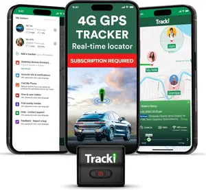 Tracki GPS Tracker for Vehicles Real-Time 4G LTE Tracking Device with App Magnetic Mount Compact Design for Cars Assets Worldwide Coverage iOS Android Compatible