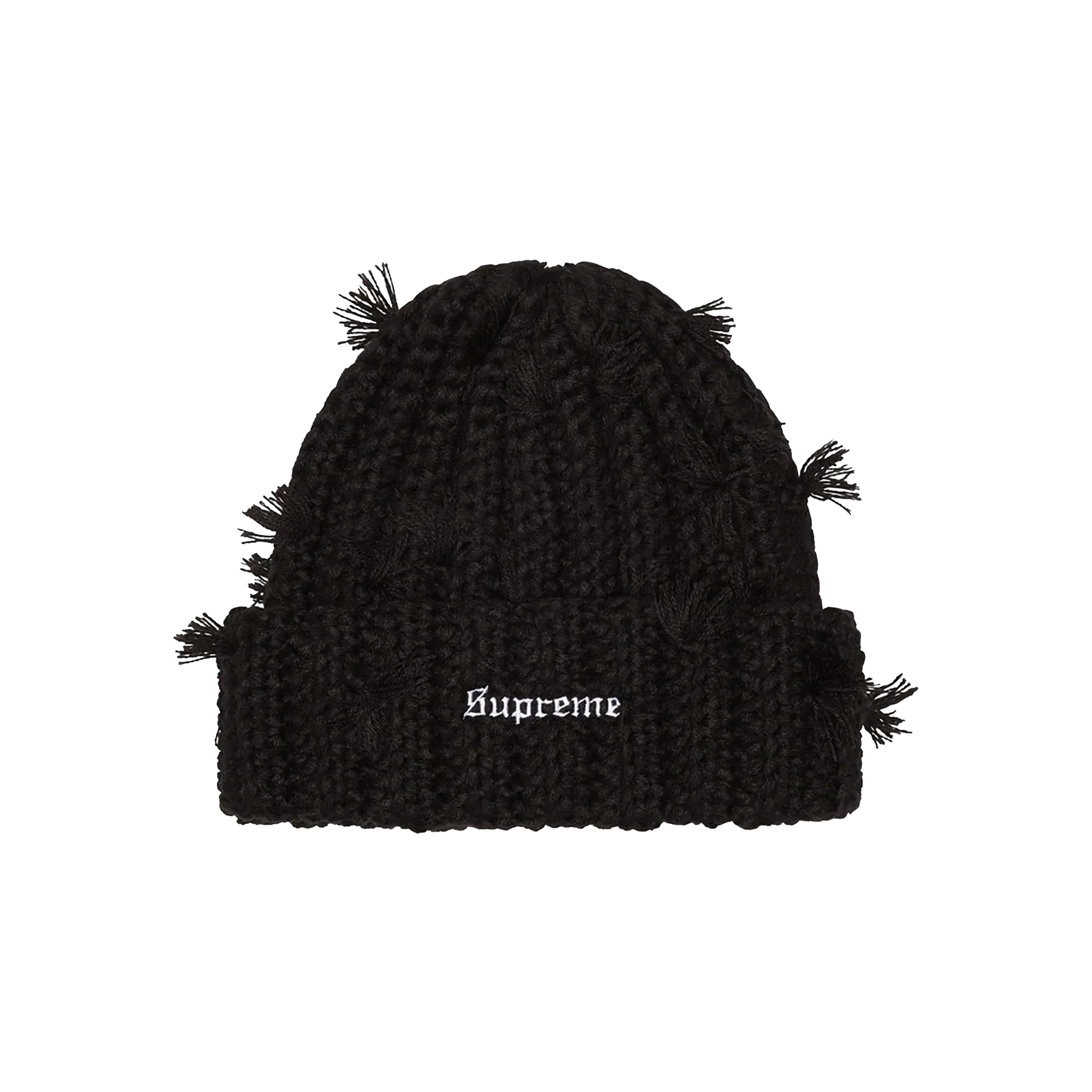 Hand Tied Beanie "FW23 - Black" SU27012