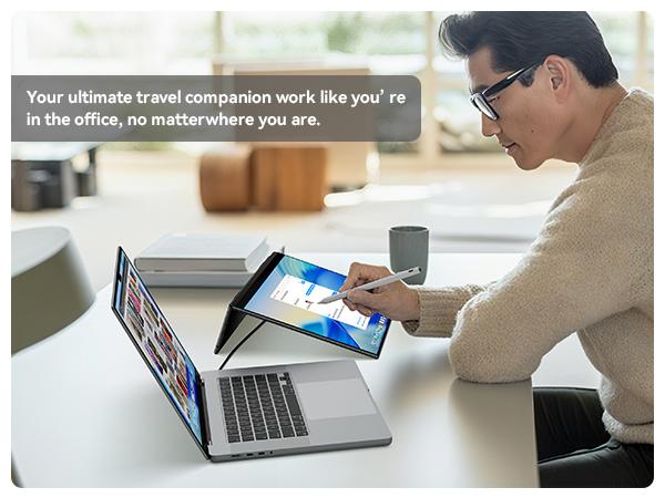 EHOMEWEI Q3 Touchscreen extra Portable Monitor with Stylus Pen, 2.5K 60Hz 16'' 2560 * 1600, 400 Nit HDR, FreeSync, Eye Care, Laptop/PC/MAC/Phone/Switch2/XBox/PS5