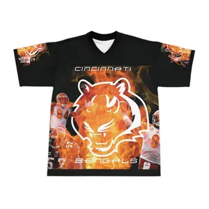 Football Jersey - Cincinatti Bengals Firey Design
