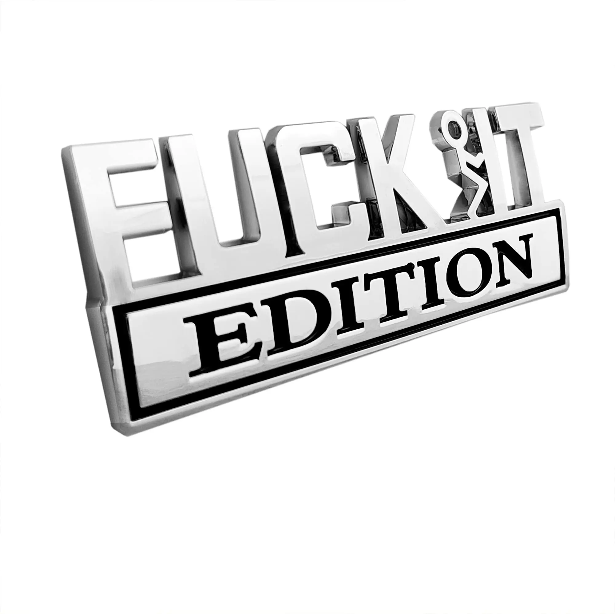 Fvck It Edition 3D Emblem Sticker Badge, Funny Decals for Car, Truck, SUV, Motorcycle