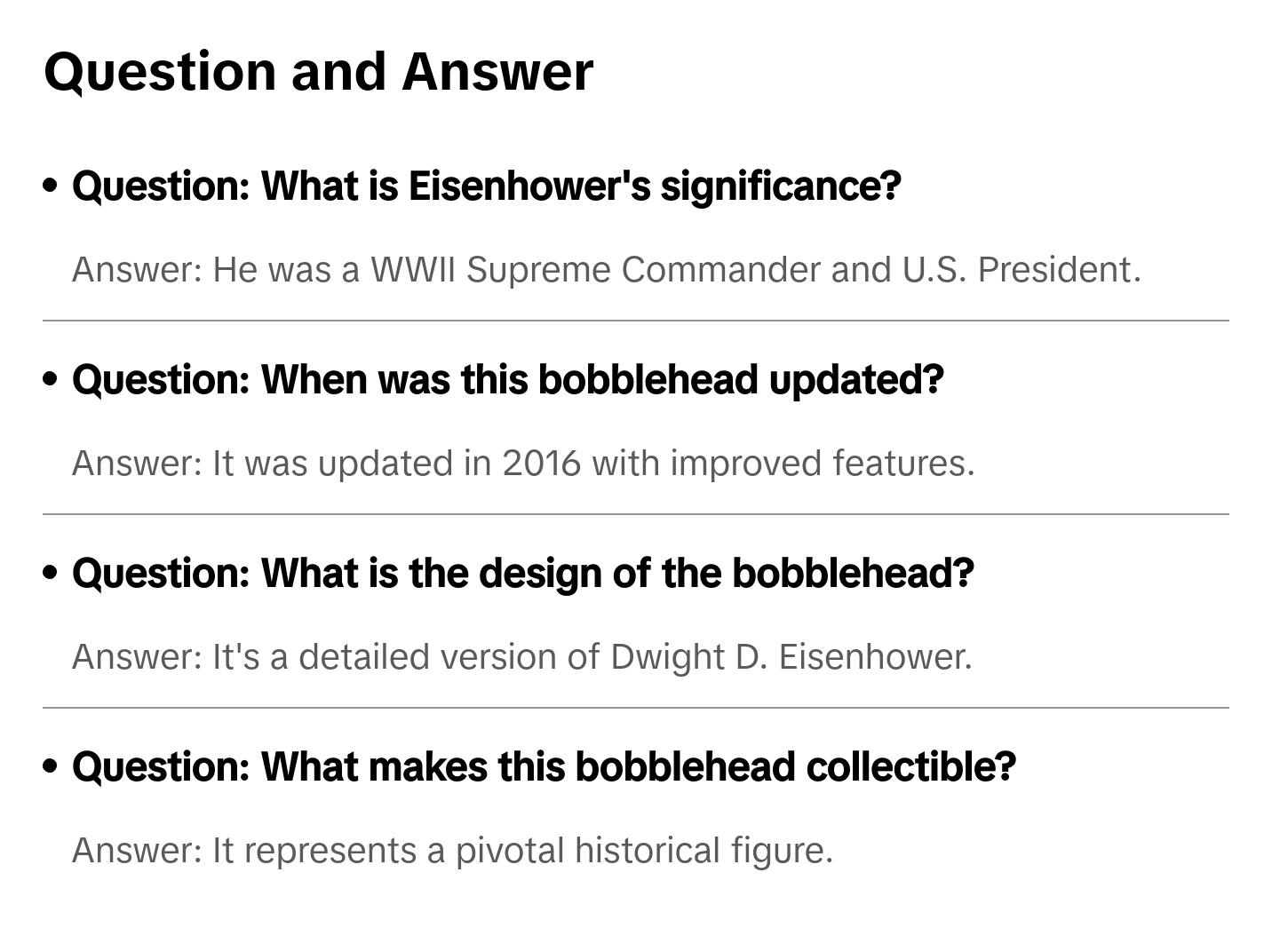 Dwight D. Eisenhower Bobblehead