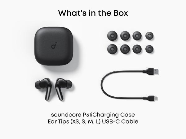 [Live Only] soundcore P31i by Anker, Real-Time Adaptive Noise Cancelling, Hi-Res Sound, 50H Playtime, Wireless Earbuds, Bluetooth Earphones, Spatial Audio, Fast Charging, IP55 #tiktokshopsummersale