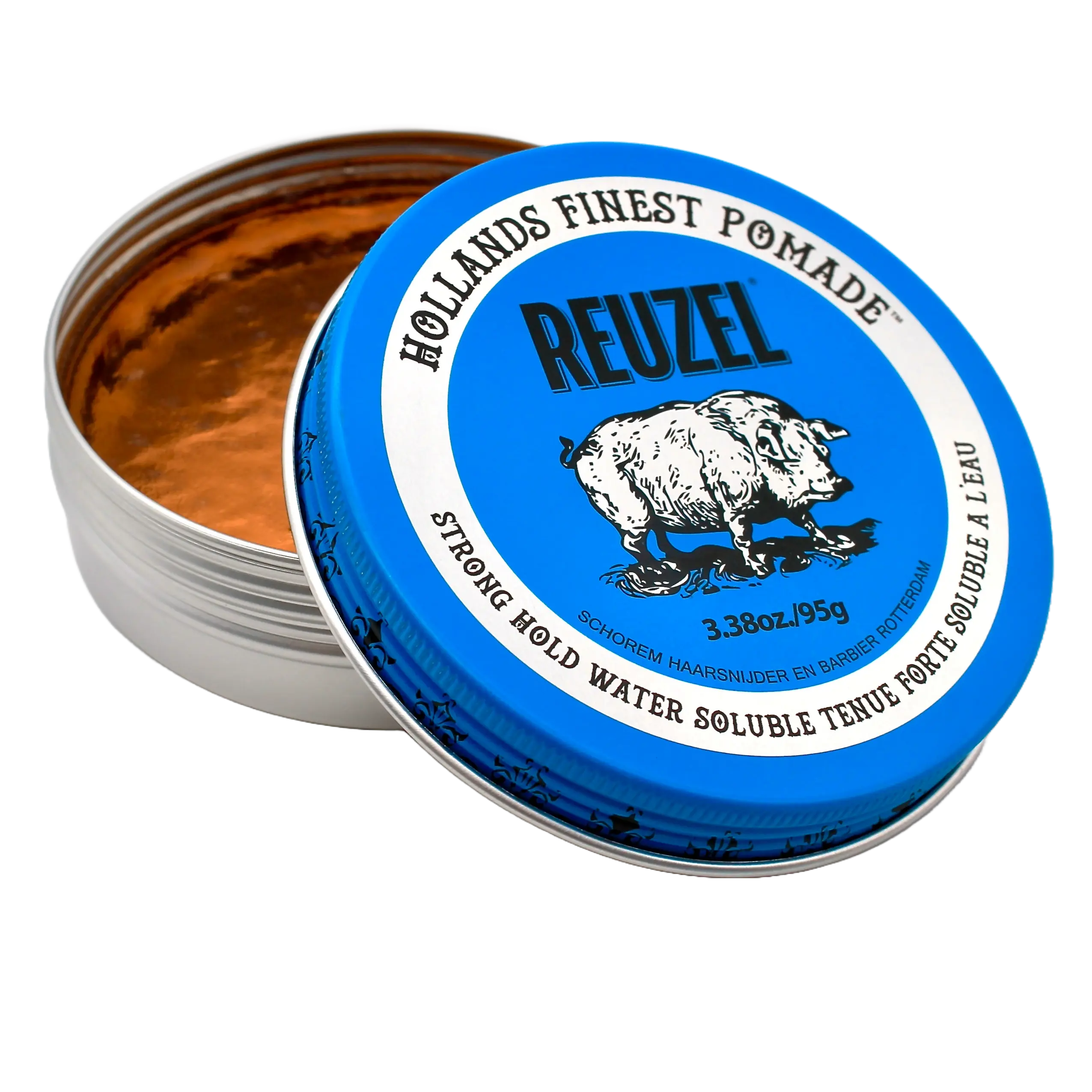 REUZEL Blue Water Based Pomade High Shine Strong Hold