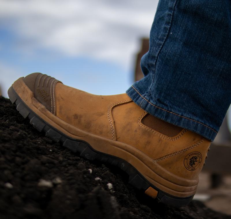 ROCKROOSTER Soft Toe Work Boots for Men Footwear Comfort Shoe boots Botas  Slip-resistant  Rubber Outsole Nubuck Leather Protective Wide Fit