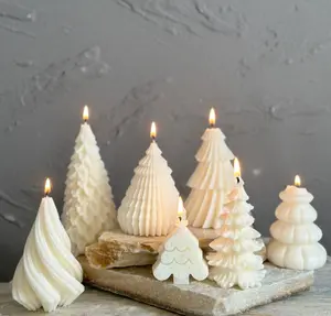 Christmas Tree Candle - White Tree Unscented