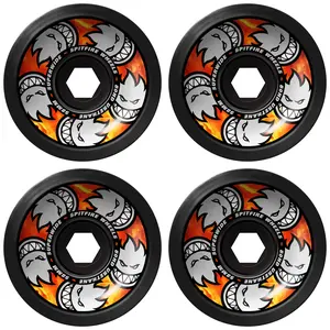 Spitfire Skateboard Wheels 58mm 80HD Multiball Superwide Black