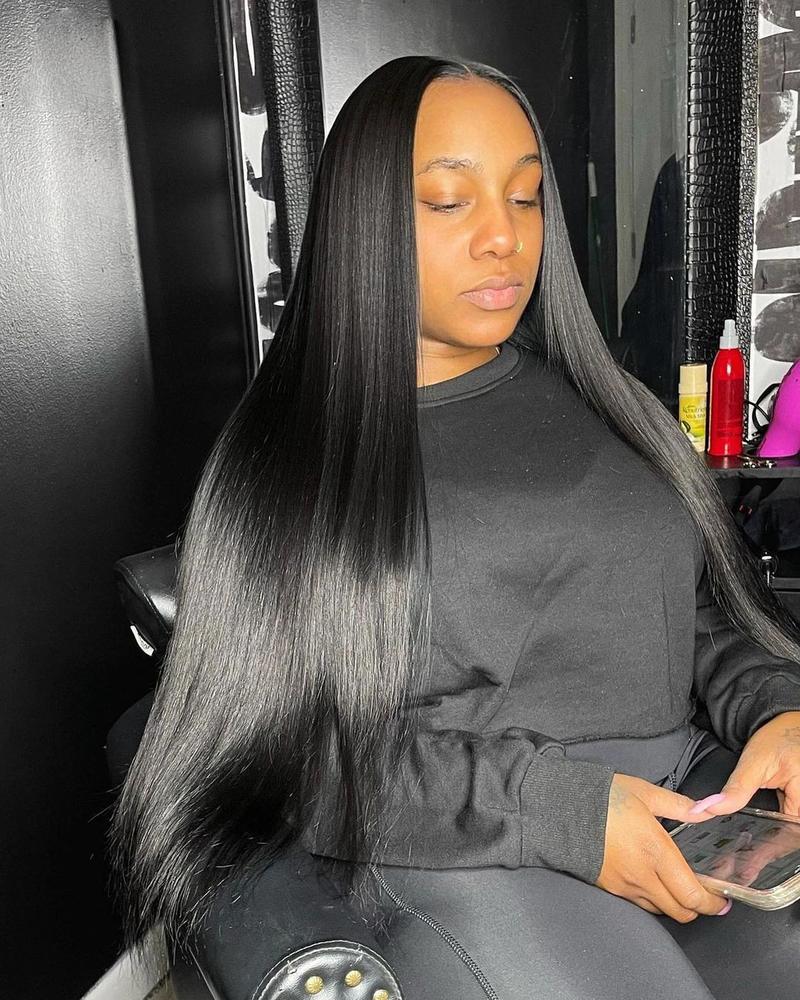 Bling Hair 34 36 Inch 180 Density Bone Straight 13X6 Hd Lace Frontal Wigs Human Hair 13X4 Transparent Lace Front Pre Plucked 360 Lace Wigs For Women