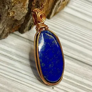 Your very own Natural Crystal Wire Pendant-WRAPPED LIVE(: