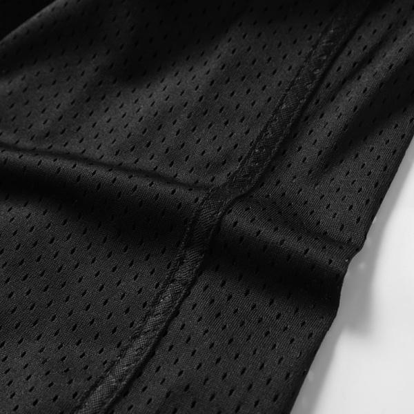 Men's Sports Two-Piece Set with Long-Sleeve Top & Breathable Mesh Shorts Quick-Dry Fabric Reflective Strips Drawstring Waistband for Enhanced Visibility fathersdaygift