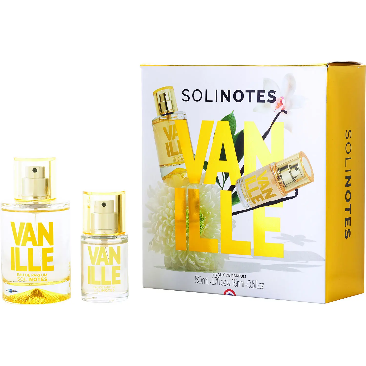Solinotes Vanilla Set-Eau De Parfum Spray 1.7 Oz & Eau De Parfum Spray 0.5 Oz For Unisex Solinotes Vanilla Set-Eau De Parfum Spray 1.7 Oz & Eau De Parfum Spray 0.5 Oz For Unisex