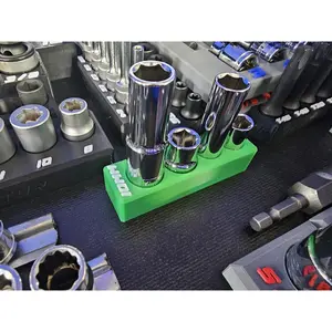 Icon Magnetic Base Socket Holder For Harbor Freight Icon 10Mm 4 Piece Socket Set (72753) | Custom Toolbox Organizer By S3c