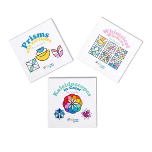 Playful Precision Mini Coloring Book Bundle - 3 Satisfying Geometric Mini Coloring Books from A Brighter Year