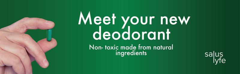 Salus Lyfe All Natural Body Deodorizing 60 Capsules - Neutralize Odor Naturally with Chlorophyll